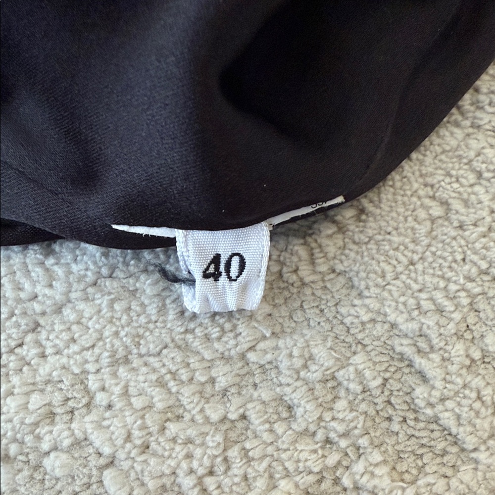 Dolce & Gabbana Black and White Floral Long Sleeve Dress - Picture 6 of 6